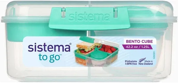 Sistema Food Storage Bento Box, Assorted - 1 count