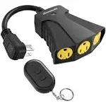 DEWENWILS Outdoor Wireless Remote Control Outlet Kit, Weatherproof Electrical in