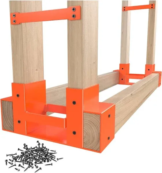 Mr Ironstone Adjustable Firewood Log Storage Rack Kit