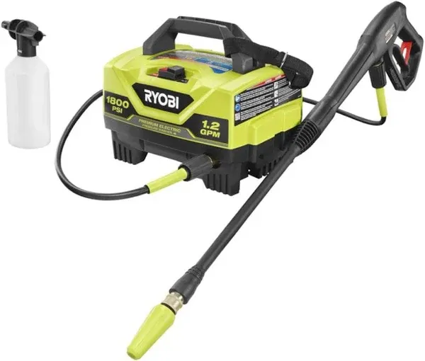 RYOBI 1800 PSI 1.2 GPM Cold Water Electric Pressure Washer