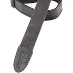 Levy 's 2in Garment Leather Guitar Strap - Black