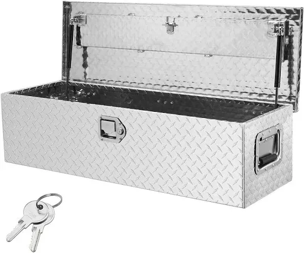 VEVOR Heavy Duty Aluminum Truck Bed Tool Box, Diamond Plate Tool