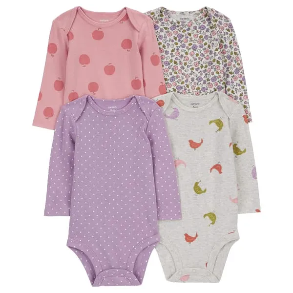 Baby 4-Pack Long-Sleeve Original Bodysuits