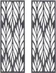 Madison Park Florian Grey Laser Cut Wood 2-Piece Panel Wall Decor Set