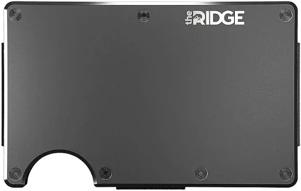 Ridge Men's Minimalist Metal RFID Blocking Wallet with Card Holder