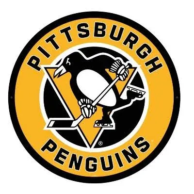 Evergreen Pittsburgh Penguins Round LED Wall Decor