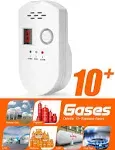 HSTMYFS Natural Gas Detector, Plug-in Propane Natural Gas Leak Detector for Home Kitchen RV, Combustible&Explosive Gas Alarm for LPG, Lng, Methane