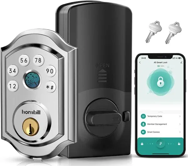 Smart Deadbolt Locks with Keypad and Hornbill Keyless Entry