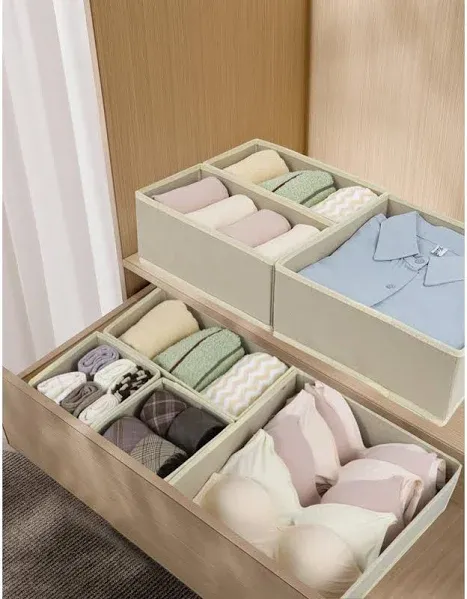 Orren Ellis 12 Pack Foldable Drawer Organizers