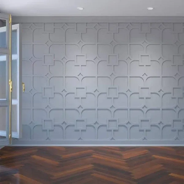 Ekena Millwork 23 3 8 W x 23 3 8 H x 3 8 T Large Olivia Decorative Fretwork Wall Panels in Architectural Grade PVC