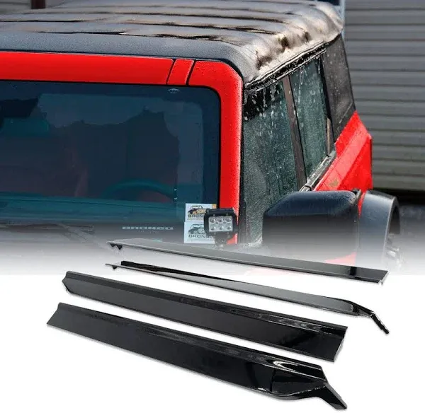 IAG I-Line Rain Guard Deflector Visor Covers for Ford Bronco 2021+ 4 Door