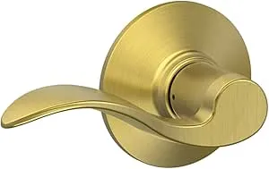 Satin Brass Accent Passage Lever