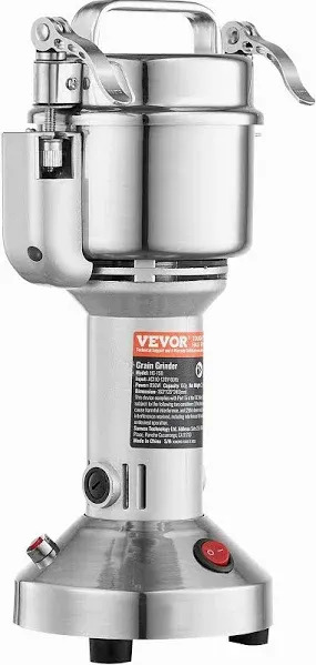 VEVOR 750g Electric Grain Mill Grinder High Speed 2000W Commercial Spice Grinders