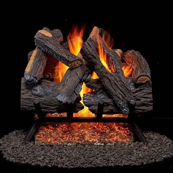 Duluth Forge Vented Natural Gas Log Set with Remote Control Kit