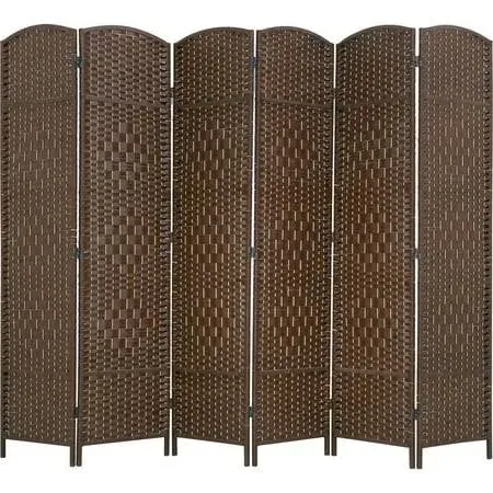 Room Divider 6 Panel Folding Privacy Divider 6 Ft Indoor Wall Divider Portabl...