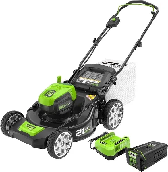 greenworkstools-80V Cordless 21" Push Brushless Lawn Mower | Greenworks Tools