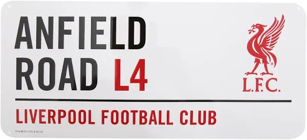  LIVERPOOL FOOTBALL CLUB OFFICIAL   STREET SIGN.