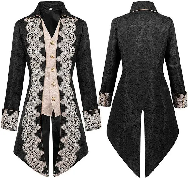 Victorian Steampunk Medieval Tailcoat Jacket