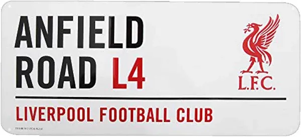 Liverpool FC Anfield Road Street Sign