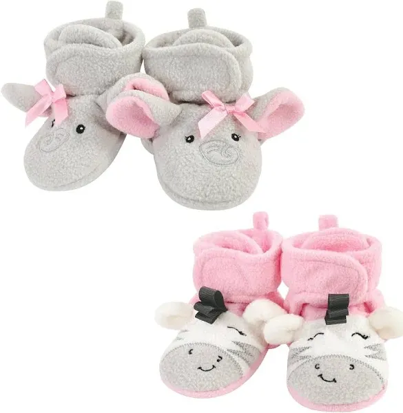 Hudson Baby Unisex-Child Cozy Fleece Booties Winter Accessory Set