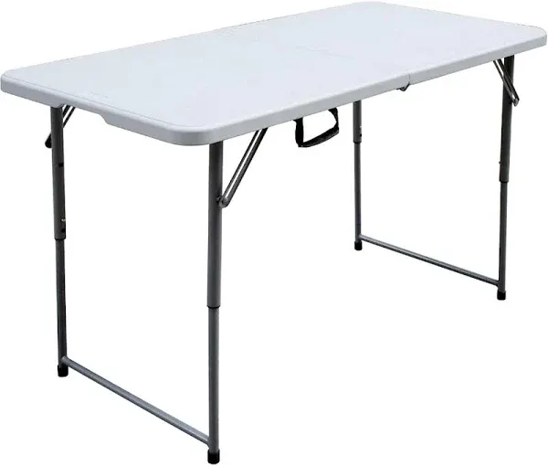 Plastic Development Group 4 Foot Long Fold in Half Banquet Folding Table