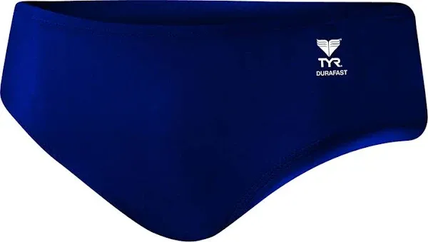 TYR Mens Racer A Navy Blue Briefs 36 Durafast Elite Anti Odor NWT