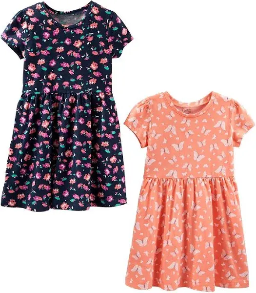 Simple Joys by Carter's Girls' Short-Sleeve and Sleeveless Dress Sets