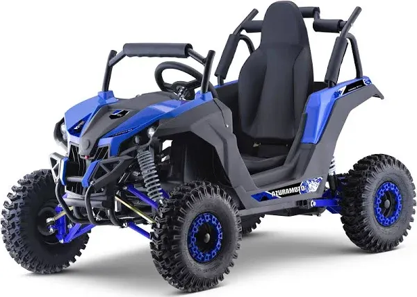 MotoTec Raider Kids UTV 48V 1200W Full Suspension - Blue