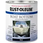 Rust-Oleum 207012 Marine Flat Boat Bottom Antifouling Paint 1-Quart Black