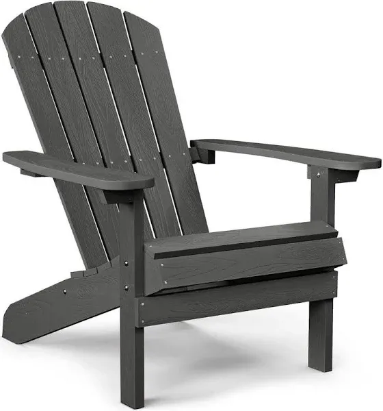 YEFU Adirondack Chair Plastic Weather Resistant Patio Chairs 5 Steps Easy Installation