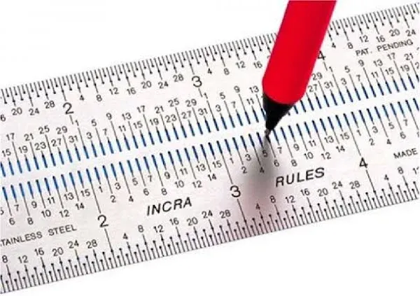 Incra RULE12 12-Inch Incra Rules Marking Rule,Multicolo<wbr/>r