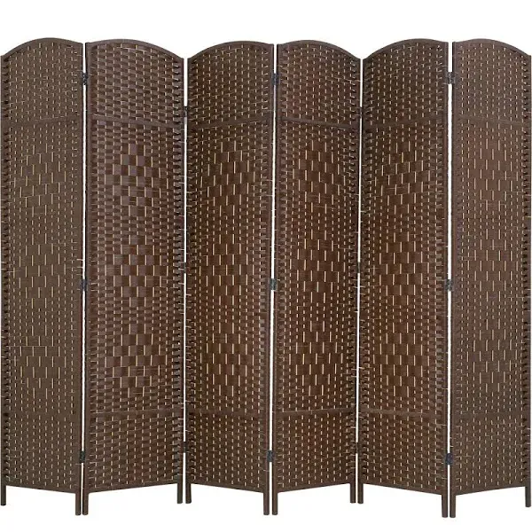 FDW 6 Panel Folding Privacy Room Divider Screen