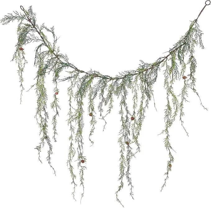 Vickerman 4' Weeping Cedar Artificial Christmas Garland, Unlit