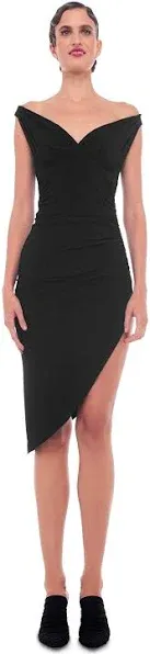 Norma Kamali Women's Tara Side Drape Dress