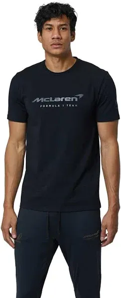 McLaren F1 Men's Lifestyle T-Shirt- Black/Dark Gray/Light Gray/Papaya/