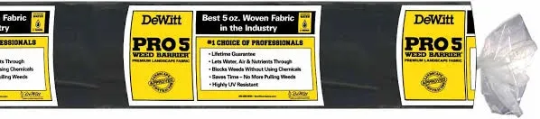 Dewitt Pro-5 Weed-Barrier Landscape Fabric