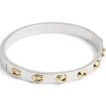 Coach Women's Signature C Hinged Bangle Bracelet