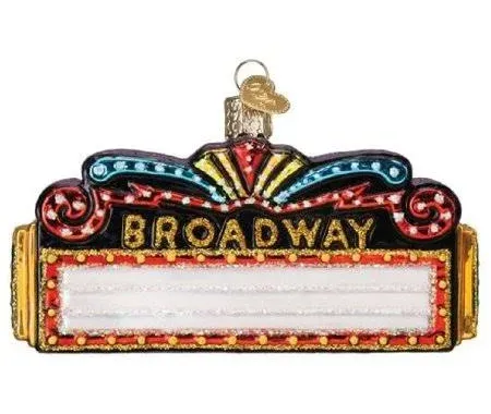 Old World Christmas Broadway Marquee Ornament