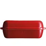 Emile Henry Italian Bread Loaf Baker (Burgundy)