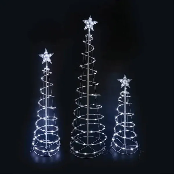 JOIEDOMI Lighted Spiral Christmas Tree Set