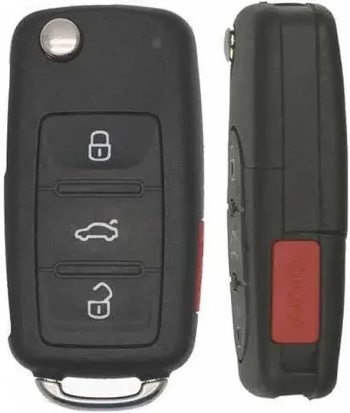 2011-2016 Volkswagen / 4-Button Remote Flip Key / 5k0837202ae / NBG010180T / 315 MHz (AFTERMARKET)