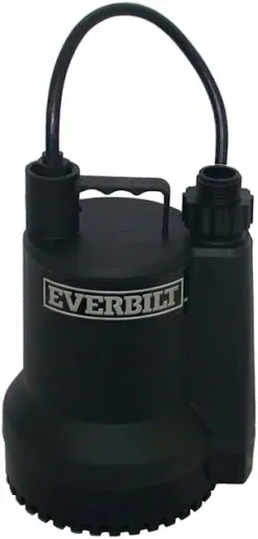 Everbilt SUP54-HD 1/6 HP Plastic Submersible Utility Pump