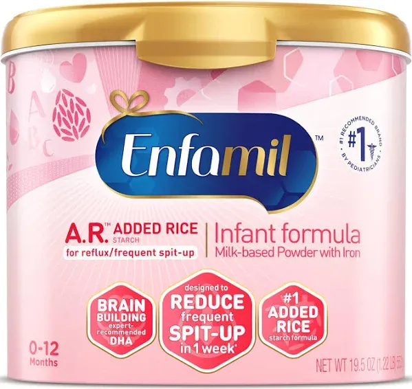 Enfamil Infant Formula, Milk-Based Powder with Iron, 0-12 Months