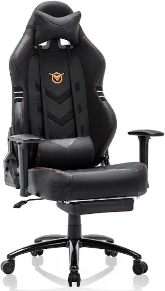 COLAMY Big and Tall Gaming Chair with Footrest 350lbs