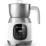 Maestri House 21 Ounce Detachable Smart Touch Digital Milk Frother Pot, White