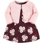 Hudson Baby Baby Girls Cotton Dress and Cardigan Set