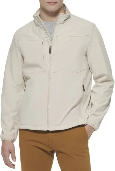 Dockers Men's Clean Zip-up Softshell Jacket