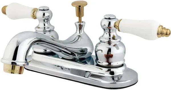 Kingston Brass Restoration 4 in. Centerset Bathroom Faucet