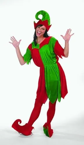 adult christmas elf costume womens One Size Christmas Holiday Festive Costume