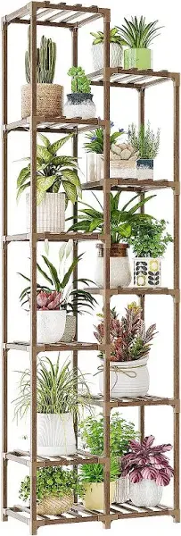 Plant Stand Indoor 72'' Tall Plant Shelf Outdoor Large Wood Plant Rack Corner Flower Stand Tiered Plant Holder For Multiple Plants Pots For Patio